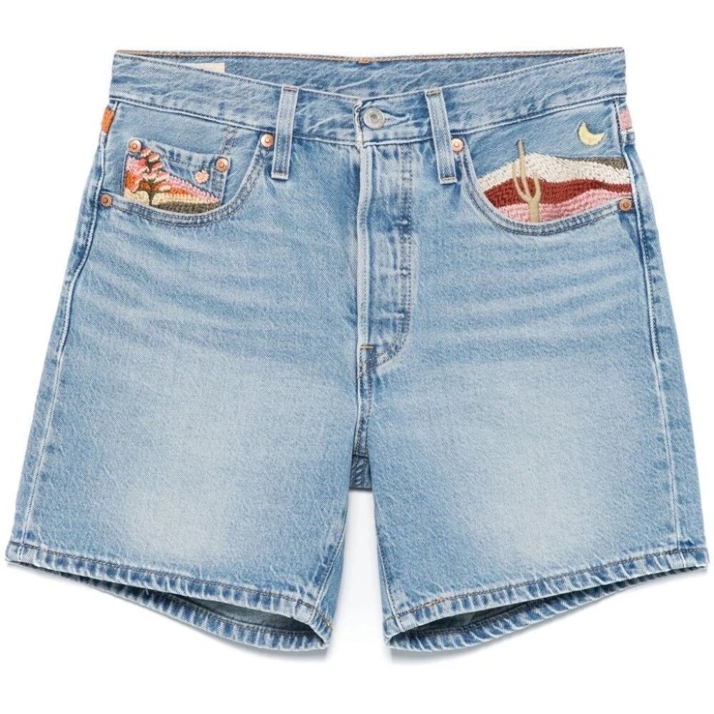 ~SOLD~ 501 MID THIGH SHORT DESERT UTOPIA SHORT size 26